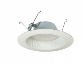 Nora Lighting NOXAC-563227WW/HL LED 5 Inch/6 Inch AC Onyx High Lumen Retrofit Round Baffle Recessed Light 2700K White Finish