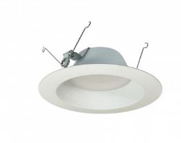 Nora Lighting NOXAC-563235WW/HL LED 5 Inch/6 Inch AC Onyx High Lumen Retrofit Round Baffle Recessed Light 3500K White Finish
