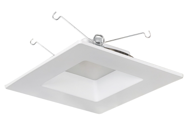 Nora Lighting NOXAC-63640WW/HL 6" AC Onyx Square Retrofit Reflector, Color Temperature 4000K, White Finish