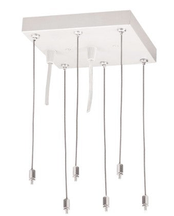 Nora Lighting NPDBL-PKW Pendant Mounting Kit with Canopy for LED Back-Lit Panels, White
