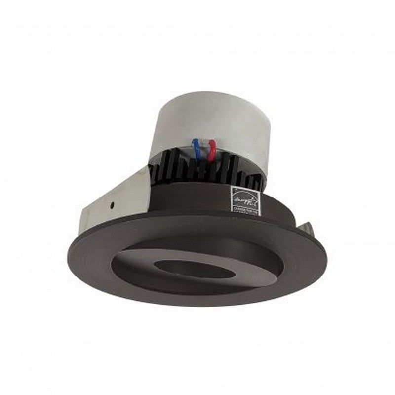 Nora Lighting NPR-4RG27XBZ 12W 4 Inch Pearl LED Round Adjustable Gimbal Retrofit 1000lm 2700K 120V Triac/ELV Dimming Bronze Finish