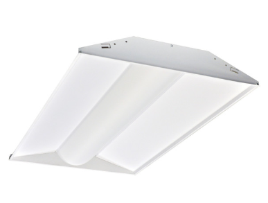 Nora Lighting NPTCB-E24/30AWEM 2x4 LED Center Basket Troffer, Lumens 6100/ 44W, Color Temperature 3000K, White Finish, Emergency Battery with Remote Test Switch