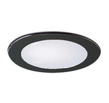 Nora Lighting NS-22B 4" Albalite Lens with Metal Trim Albalite Lens with Black Metal Trim Finish