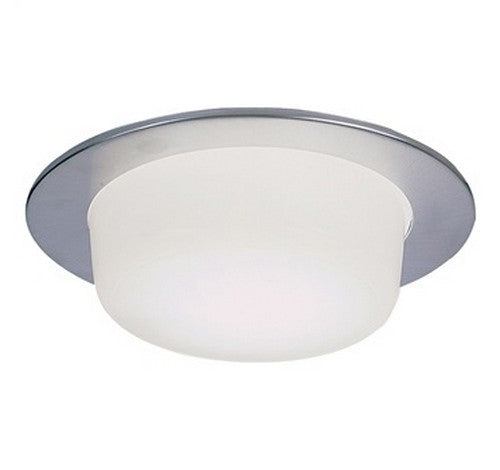 Nora Lighting NS-24CO 4-Inch Drop Opal Lens With Metal Trim Round Drop Opal Lens with Copper Metal Trim