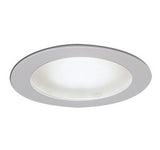 Nora Lighting NS-26B 4-Inch Frosted Flat Lens with Metal Trim  Frosted Flat Lens with Black Metal Trim Finish