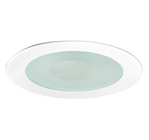 Nora Lighting NS-27 4-Inch Frosted Flat Lens with Clear Center and Metal Trim - BuyRite Electric