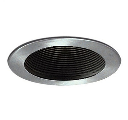 Nora Lighting NS-41 4 Inch Black Stepped Baffle with - BuyRite Electric