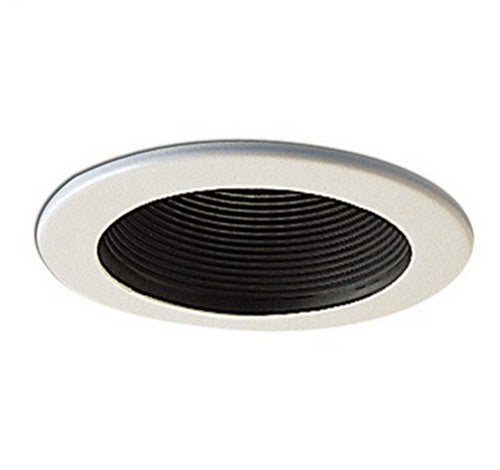 Nora Lighting NS-41 4 Inch Black Stepped Baffle with Ring - BuyRite Electric