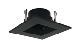 Nora Lighting NS-4857BB 4" Square Trim Regressed Reflector, Black Finish