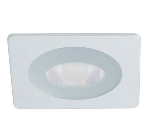 Nora Lighting NS-4927W 4" Frosted Flat Lens with Clear White Center and Square Trim - BuyRite Electric