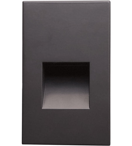 Nora Lighting NSW-730/30DBZ Ari LED Step Light w/ Vertical Wall Wash Face Plate, 30lm, 2.5W, 90+ CRI, 3000K, Bronze, 120V Non-Dimming