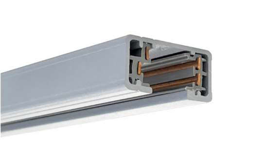 Nora Lighting NT-303S 6 Foot One-Circuit Track System Halo Style, Silver Finish