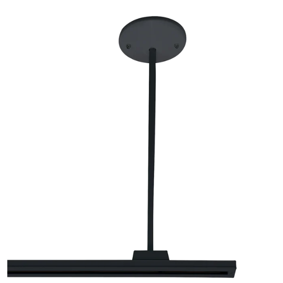 Nora Lighting NT-305B 18" 1 or 2 Circuit Track Lighting Pendant Assembly Kit Black Finish