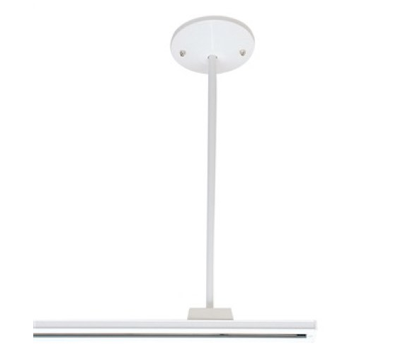Nora Lighting NT-306W 24" 1 or 2 Circuit Track Lighting Pendant Assembly Kit White Finish