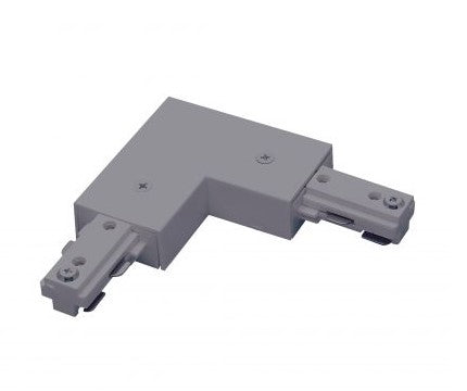 Nora Lighting NT-313S L Connector, 1 Circuit Track, Silver Finish