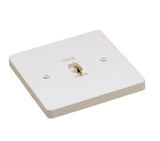 Nora Lighting NT-319W Monopoint Canopy Feed, 1 Circuit Track, Line Voltage, White Finish