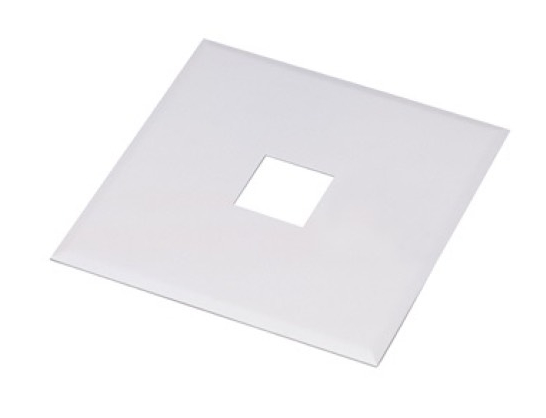 Nora Lighting NT-320S One Circuit 1 Light 5" Square Outlet Box Cover Silver Finish