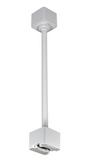 Nora Lighting NT-322W/12 One or Two Circuit 12" Track Extension Rod, White Finish