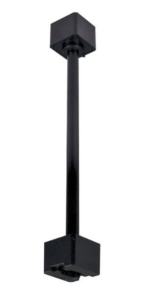 Nora Lighting NT-324B/J One or Two Circuit 36" Track Extension Rod J-style, Black Finish