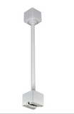 Nora Lighting NT-324W One or Two Circuit 36" Track Extension Rod, White Finish