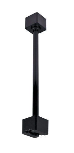 Nora Lighting NT-325B One or Two Circuit 48" Track Extension Rod, Black Finish