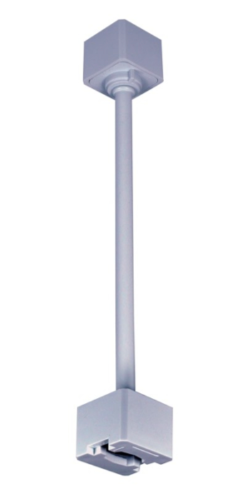Nora Lighting NT-325S One or Two Circuit 48" Track Extension Rod, Silver Finish