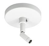 Nora Lighting NT-349W One or Two Circuit Track Sloped Ceiling Pendant Adapter, White Finish