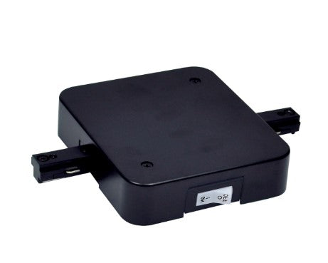 Nora Lighting NT-358B/7.5A In-Line Feed w/ Circuit Limiter, 7.5 Amps, 1 Circuit Track, Black Finish
