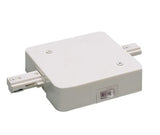 Nora Lighting NT-358W/14A In-Line Feed w/ Circuit Limiter, 14 Amps, 1 Circuit Track, White Finish