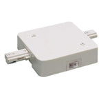 Nora Lighting NT-358W/10A In-Line Feed w/ Circuit Limiter, 10 Amps, 1 Circuit Track, White Finish