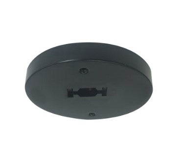 Nora Lighting NT-366B Monopoint Canopy for Line Voltage Track Head, Black Finish