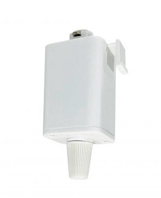 Nora Lighting NT-368W/L Pendant to Track adapter, 1 or 2 circuit track, L-Style White Finish