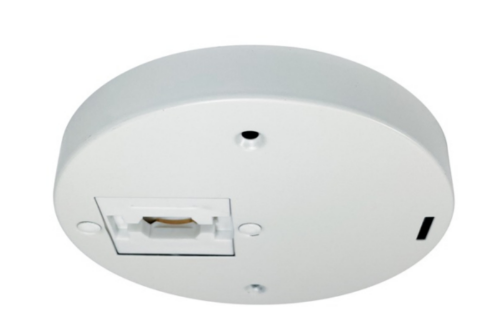 Nora Lighting NT-379W Round Monopoint Canopy for Aiden Track Head - White Finish