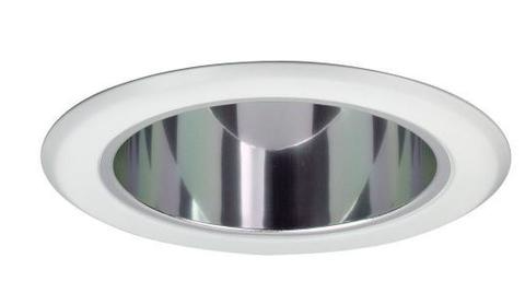 Nora Lighting NT-5020C 5" Specular Reflector w/ Metal Ring, Chrome/White Finish