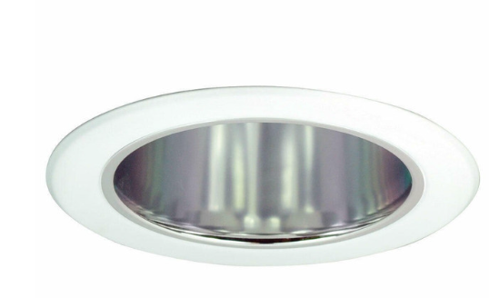 Nora Lighting NT-5021C 5" Reflector Cone w/ Metal Ring, Chrome/White Finish