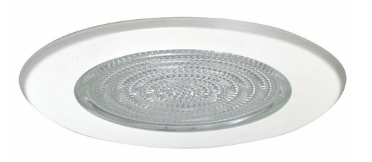 Nora Lighting NT-5023W 5" Fresnel Lens w/ Metal Trim & Bracket, White Finish