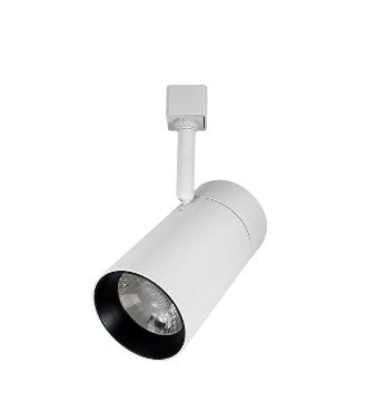 Nora Lighting NTE-865L927NW MAX LED Track Head, Lumens 2450lm, Watt 25W, Color Temperature 2700K , Narrow Flood Optic 32 Degree, White Finish