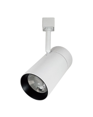 Nora Lighting NTE-865L940NW/L Max LED L-Style Track Head, Color Temperature 4000K, Lumens 2450lm/25W, Narrow Flood optic, White finish