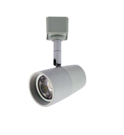 Nora Lighting NTE-870L935X10S/J MAC J-Style LED Track Head, Color Temperature 3500K, Lumens 700lm/10W, Spot/Flood, Silver Finish