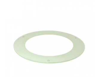 Nora Lighting NTG-6FC 6 Inch Round Glass Clear Center Frame