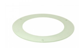 Nora Lighting NTG-8FC 8 Inch Glass Clear Center Frosted