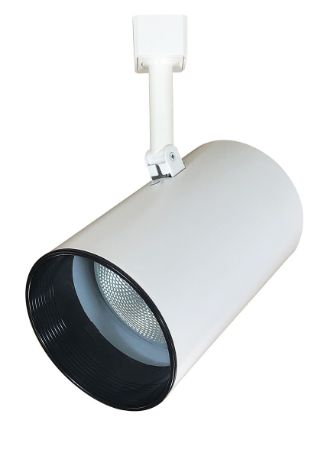 Nora Lighting NTH-102W/A Flatback Cylinder PAR30 Black Baffle, White Finish