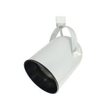 Nora Lighting NTH-131W/A BR40/PAR38 Roundback Cylinder with Black Baffle Track Light White Finish