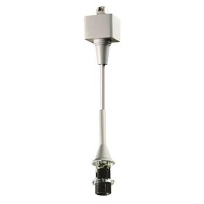 Nora Lighting NTH-160S Track Mounted Line Voltage Pendant Cord 8'-6" length 60W/Candelabra Base Max, Silver Finish