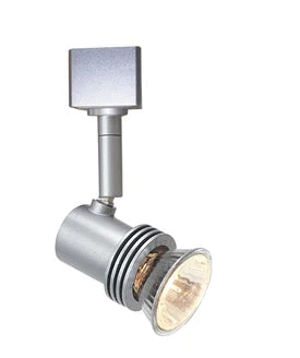 Nora Lighting NTH-619S/J MR16 European Style MetroTM Track Head, Line Voltage, Silver Finish, J-Style Adapter