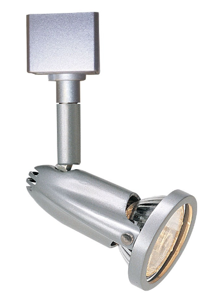 Nora Lighting NTH-620S/L Stockholm L-Style Track Head Line Voltage MR16 GU10, Silver Finish