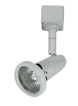 Nora Lighting NTH-620W/L Stockholm L-Style Track Head Line Voltage MR16 GU10, White Finish