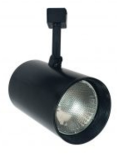 Nora Lighting NTH-694B Mini Baffle Round Back Cylinder Track Head MR16, Black Finish