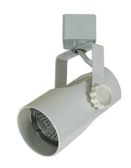 Nora Lighting NTH-695W Telescope Track Head Line Voltage MR16 GU10, White Finish