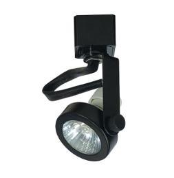 Nora Lighting NTH-697B/J Gimbal Ring J-Style Track Head Line Voltage MR16 GU10, Black Finish
